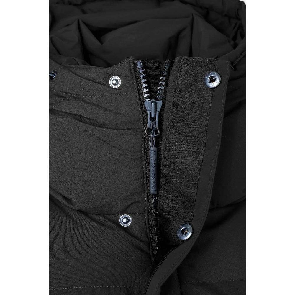 Sniper Mens Adventure Puffer Jacket In Black