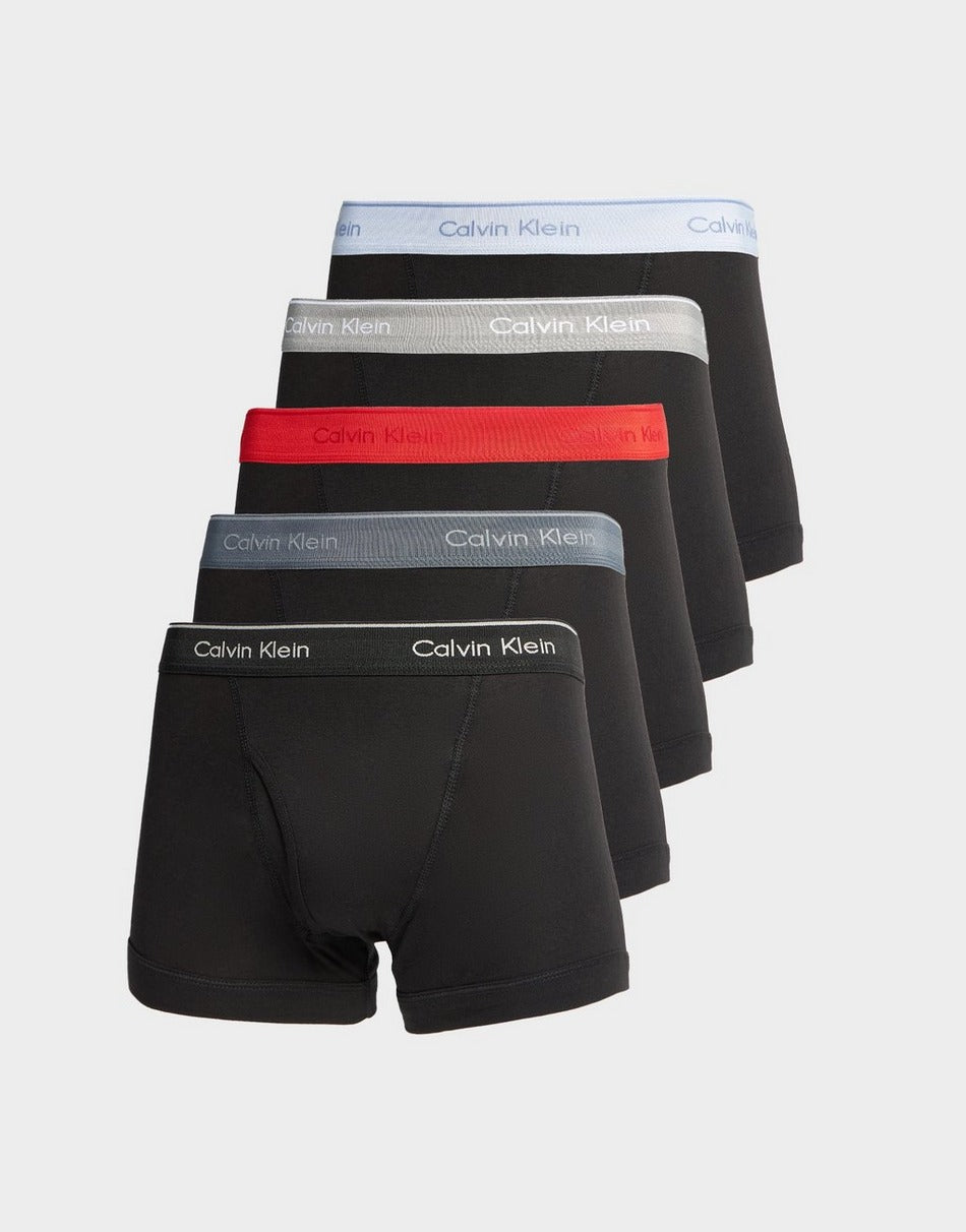 Calvin Klein Mens 5 Pack Set Trunks in Multi