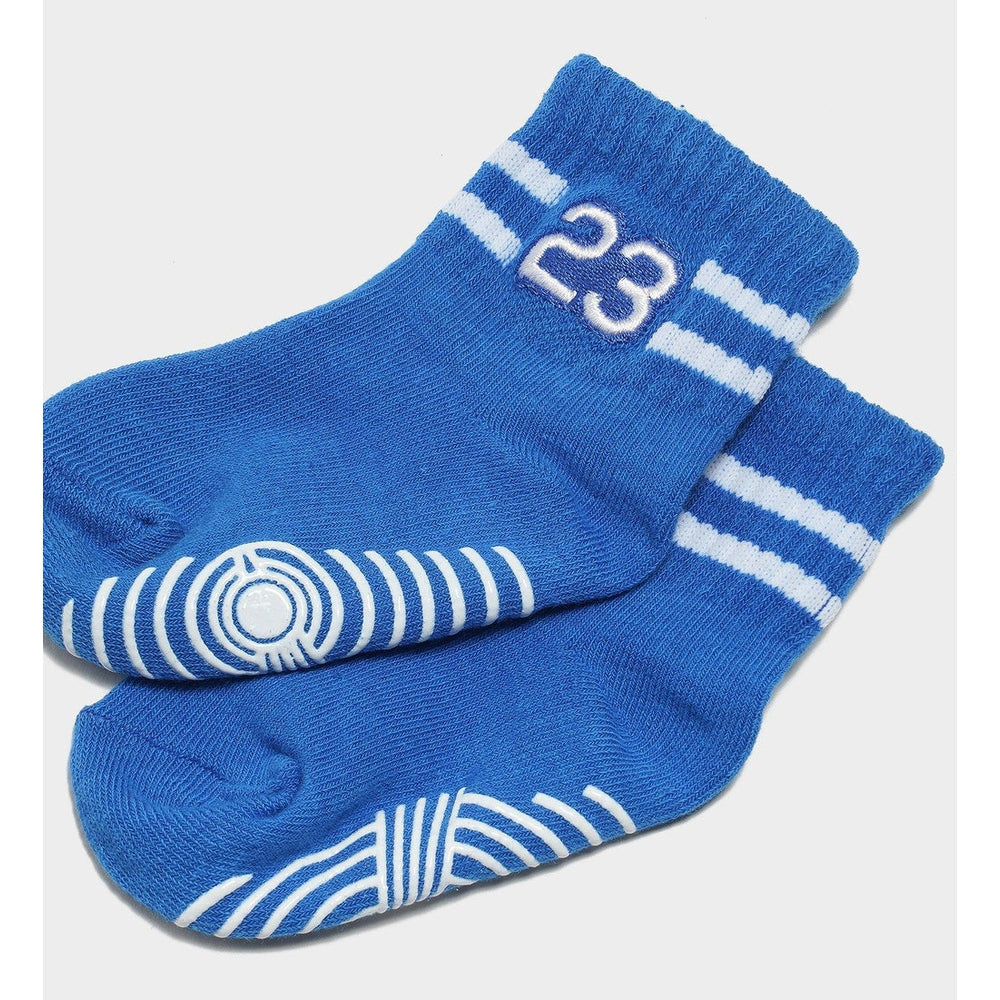 Nike Jordan Boys Infant/Toddlers 3 Pack Anklet Socks In Blue/White/Black