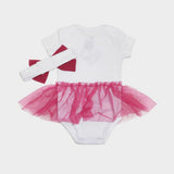 Nike Girls 2 Piece Swoosh On Pointe Box Sweet Beet In White/Pink