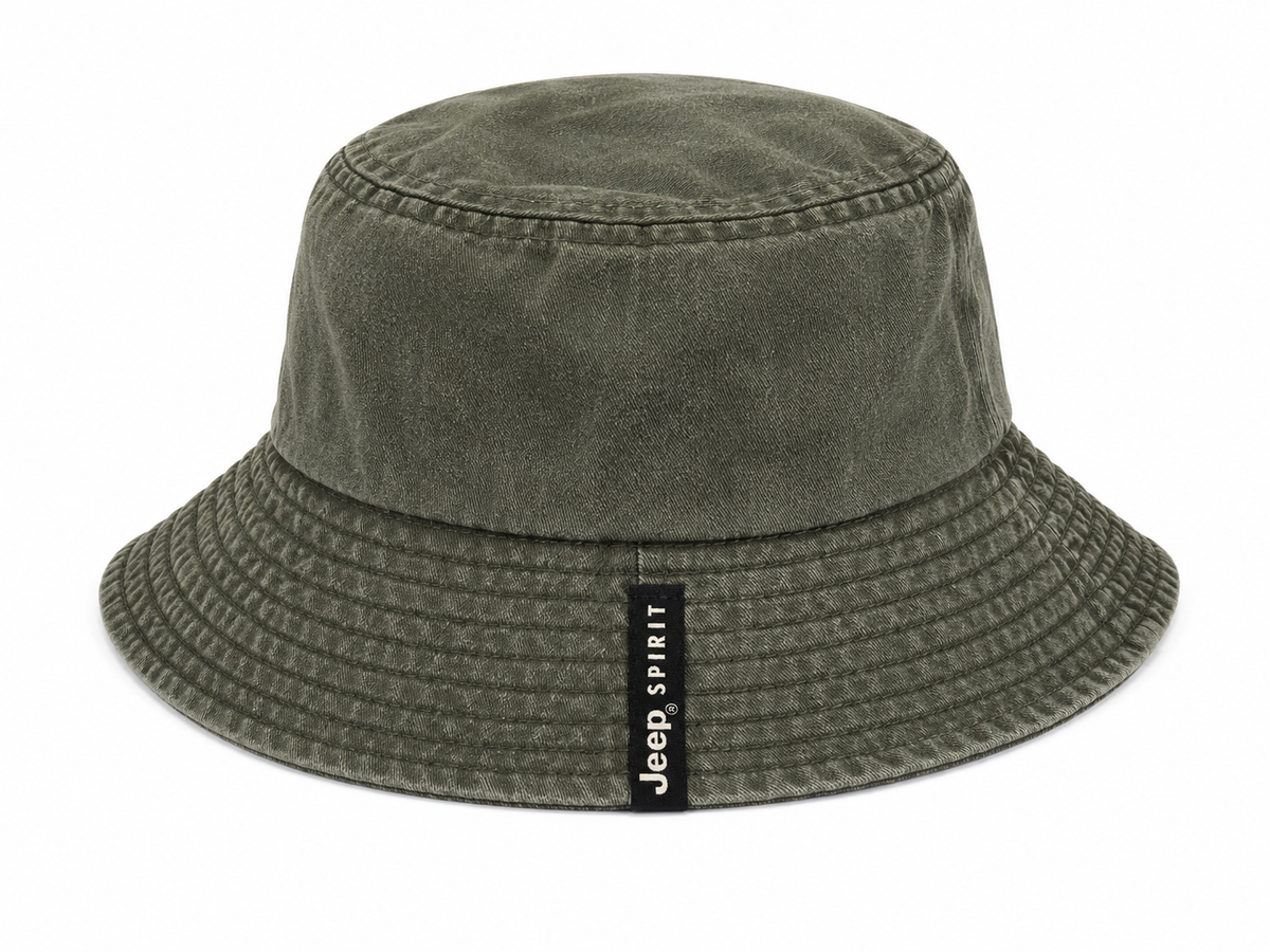 Jeep U Washed Bucket Hat In Green