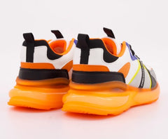 John Galliano Mens Microfibre Sneakers In Orange