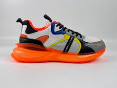John Galliano Mens Microfibre Sneakers In Orange