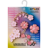 Crocs Womens Blooming Cherry Blossom 5 Piece Plugs In Pink