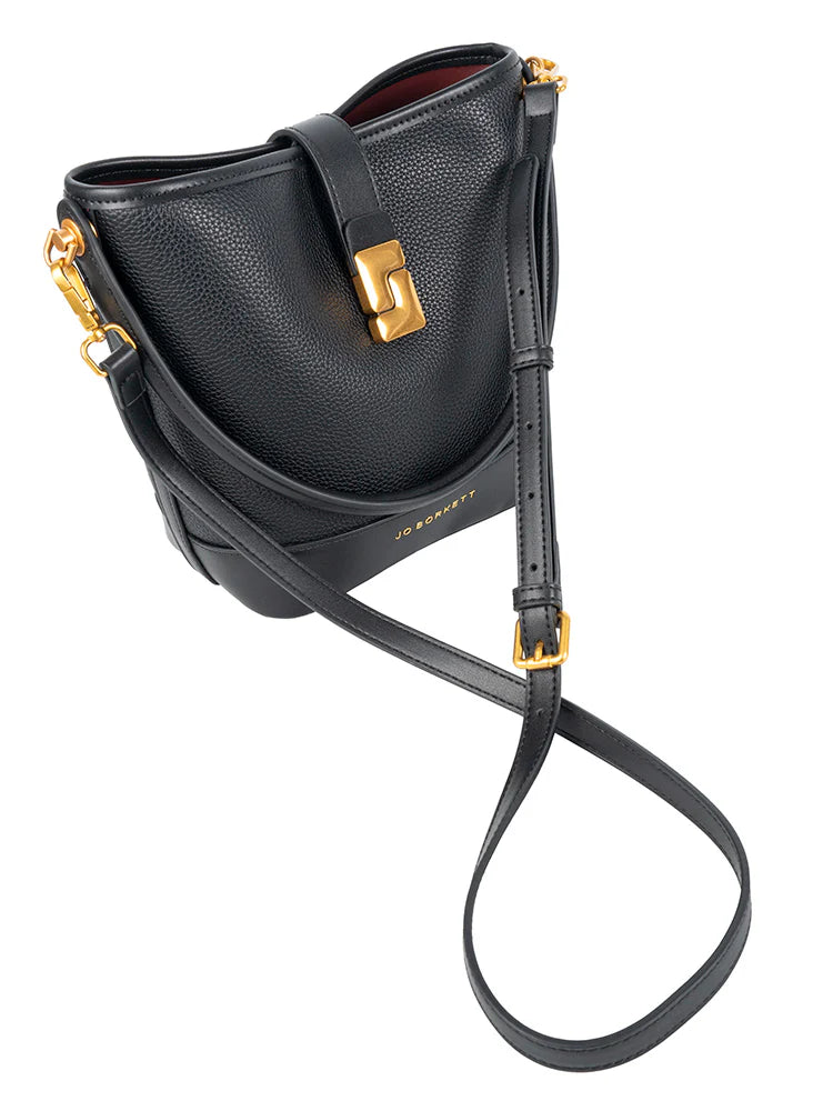 Jo Borkett Chelsea Bucket Bag  Black