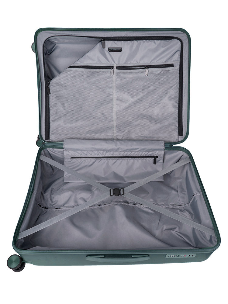 Jo Borkett Gatsby Medium Trolley Case Green