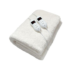 Pure Pleasure Fitted Sherpa Xl Electric Blanket White