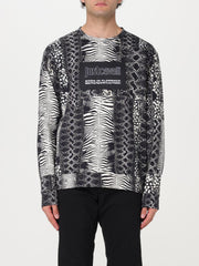 Just Cavalli Mens R Print Sweatshirt In Black & White