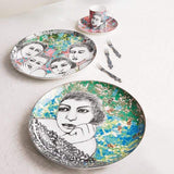 Carrol Boyes Smouldering Round Platter Plate In Green