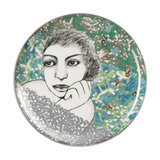 Carrol Boyes Smouldering Round Platter Plate In Green