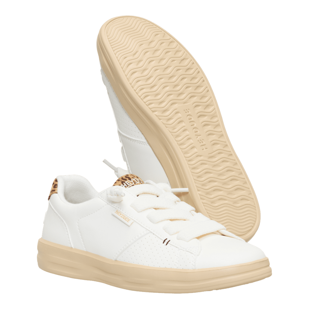 Hey Dude Womens Karina Duo Classic Sneakers In Egret/Multi