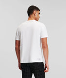 Karl Lagerfeld Mens Kameo Logo T-Shirt In White