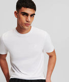 Karl Lagerfeld Mens Kameo Logo T-Shirt In White