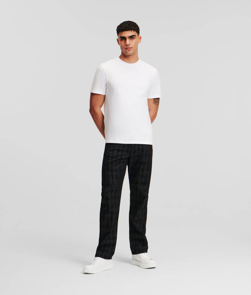 Karl Lagerfeld Mens Kameo Logo T-Shirt In White
