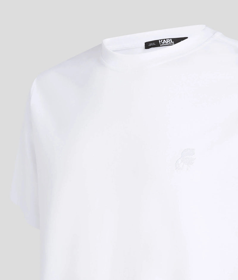 Karl Lagerfeld Mens Kameo Logo T-Shirt In White