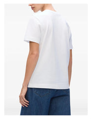 Karl Lagerfield Womens Sequin Signature T-Shirts In White