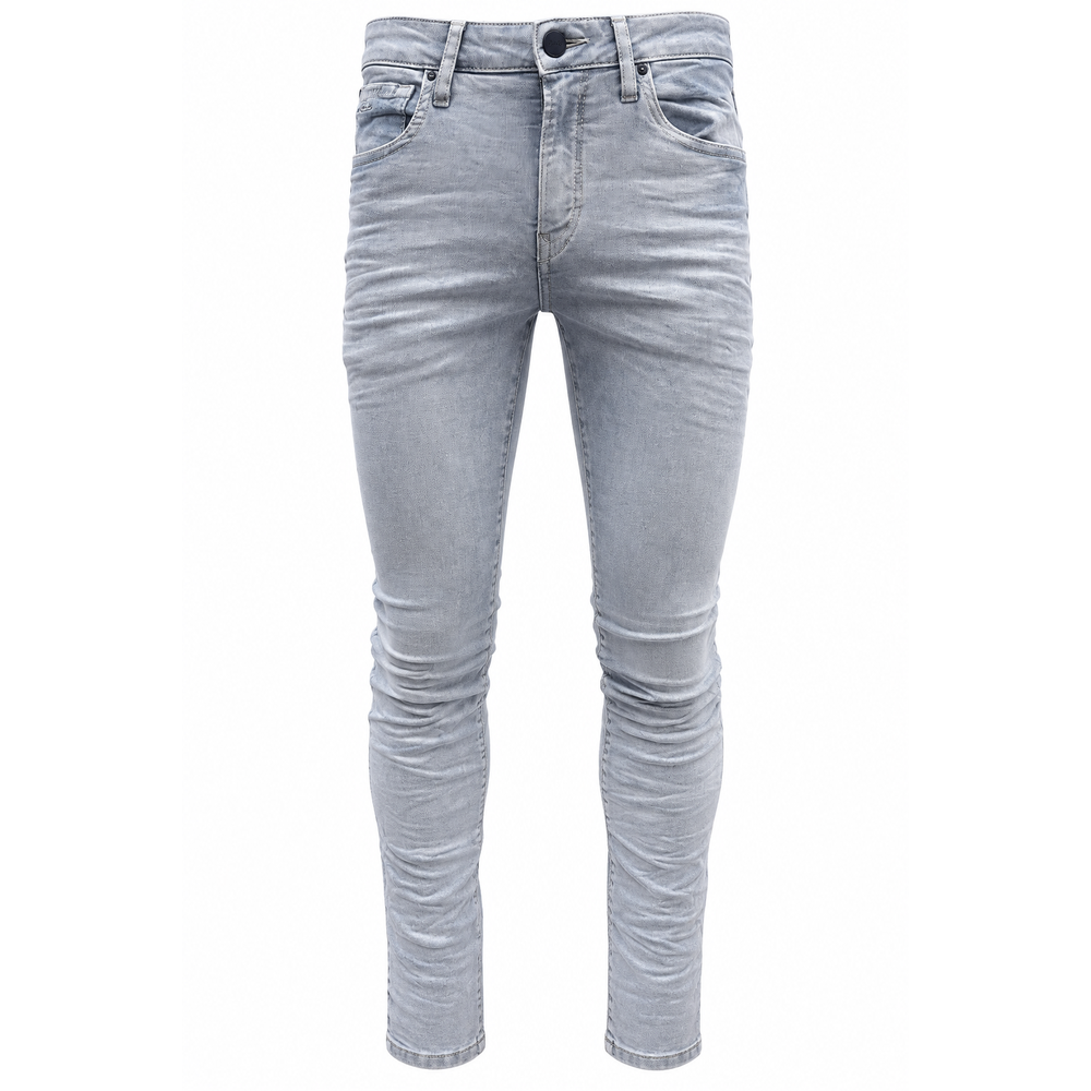Vialli Kenza Jeans In White & Blue