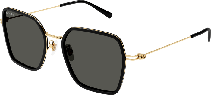 Gucci Womens Sunglasses In Metal Gold And Black