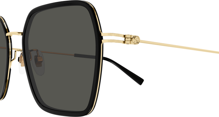 Gucci Womens Sunglasses In Metal Gold And Black