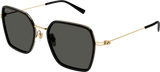 Gucci Womens Sunglasses In Metal Gold And Black