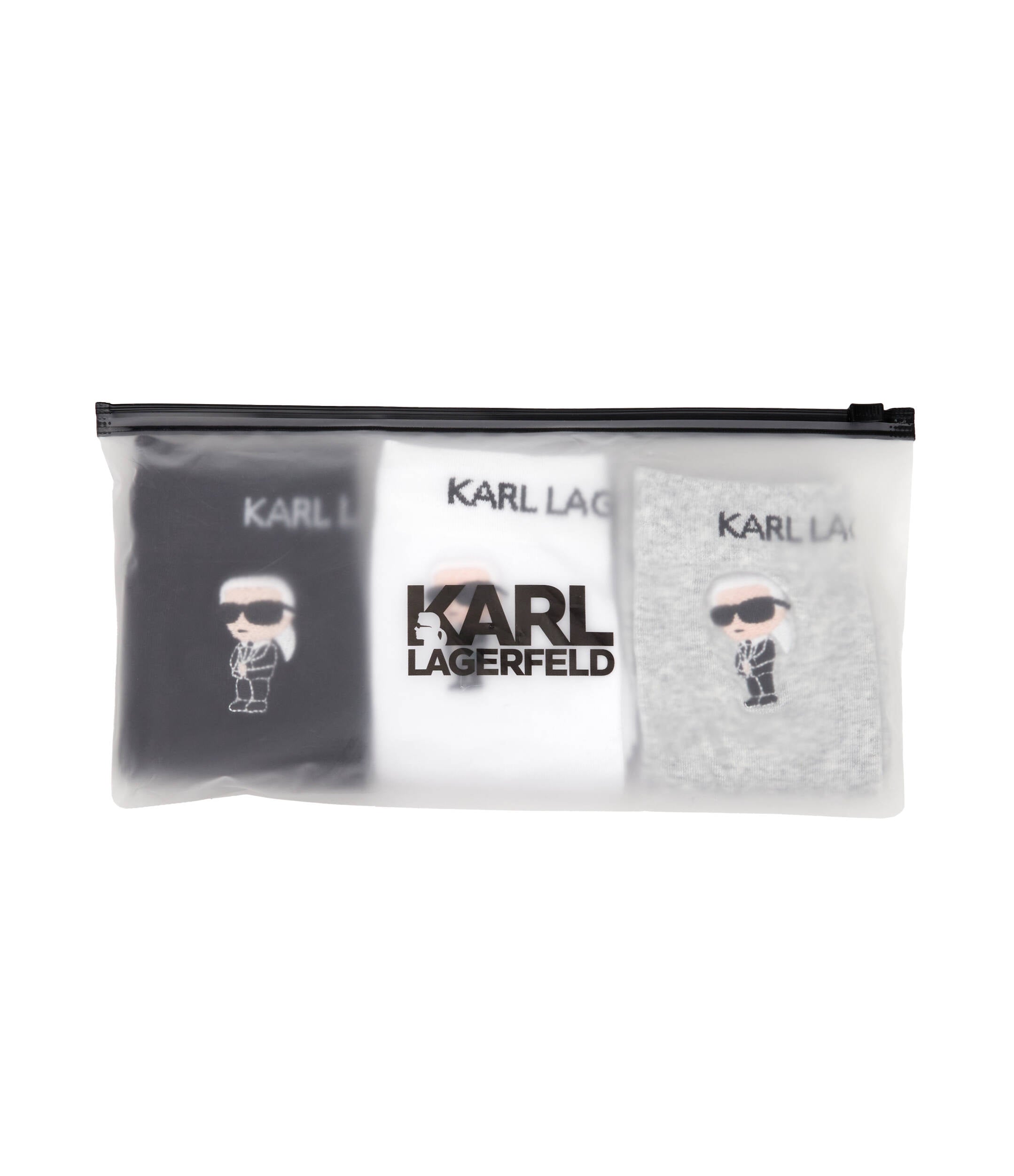 Karl Lagerfeld Unisex 3 Pack Socks Set In Multi