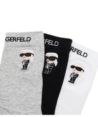 Karl Lagerfeld Unisex 3 Pack Socks Set In Multi