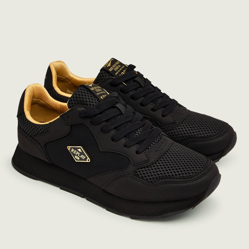Replay Mens Arthur 3D Shoes In Black