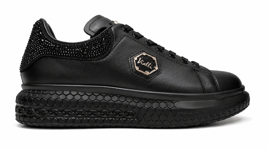 Vialli Mens Kubus Sneaker In Black