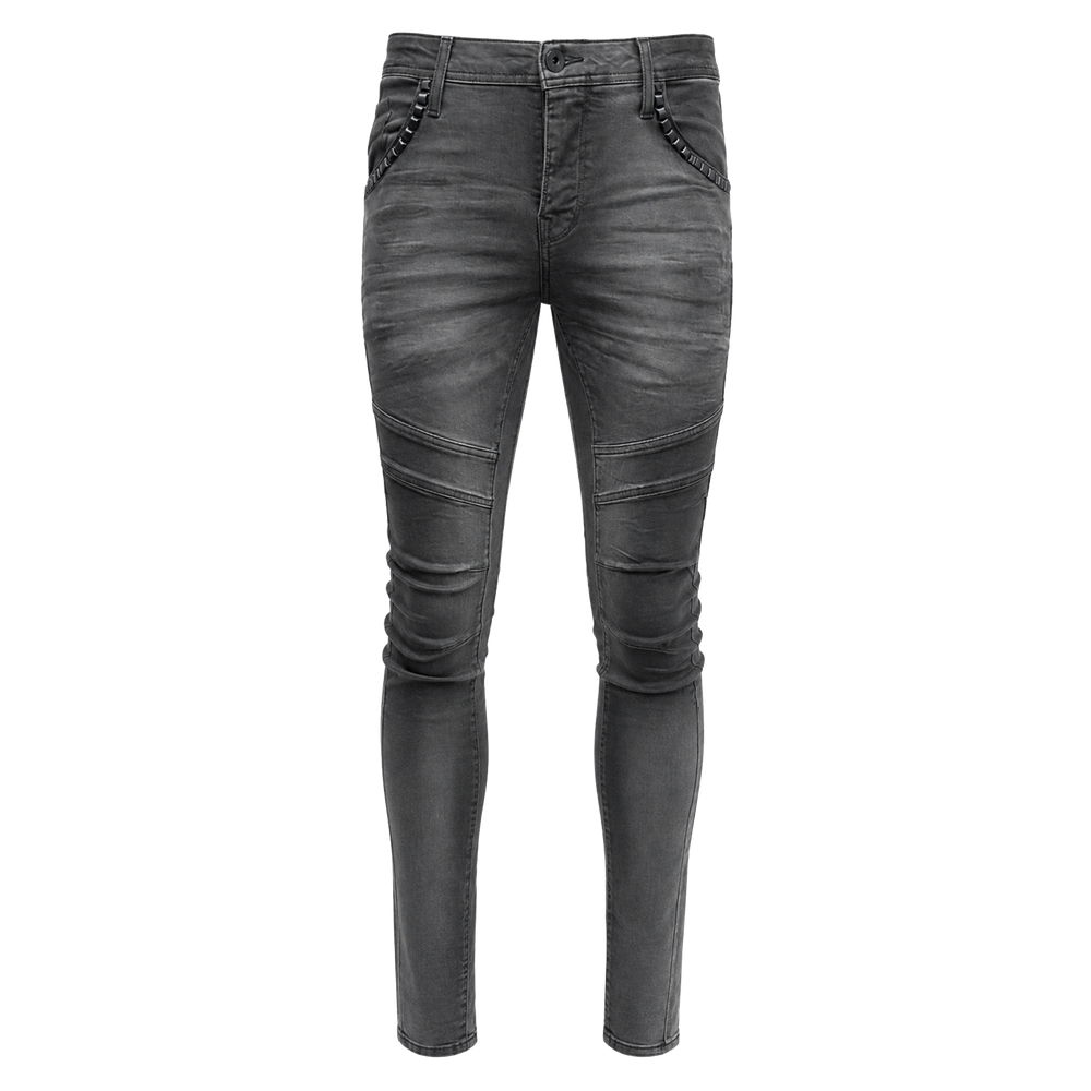Vialli Kunchy Ultra Fit Jeans In Grey
