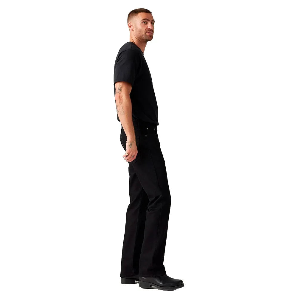 Levis Mens Slim Boot Cut Jeans In  Black