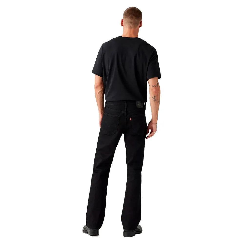Levis Mens Slim Boot Cut Jeans In  Black