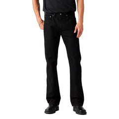 Levis Mens Slim Boot Cut Jeans In  Black