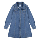 Levis Girls Western Denim Dress In Blue