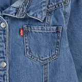 Levis Girls Western Denim Dress In Blue