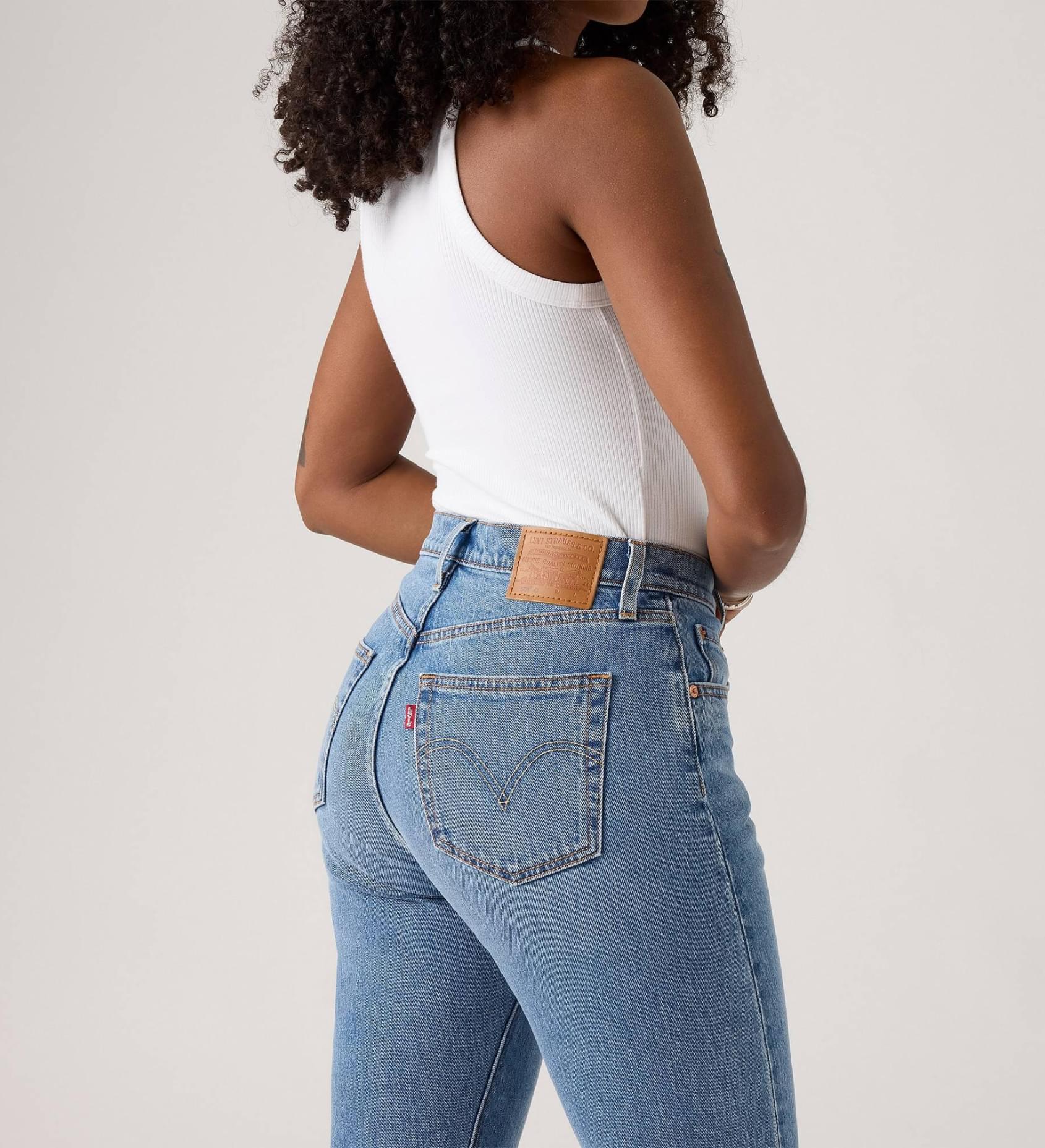 Levis Womens Curve Jeans In Light Blue