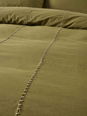 Linen House Jerome Duvet Cover Set In Olive