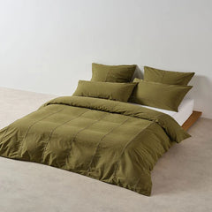 Linen House Jerome Duvet Cover Set In Olive