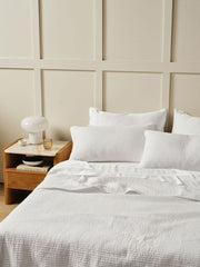 Linen House Marceau Coverlet Set In White
