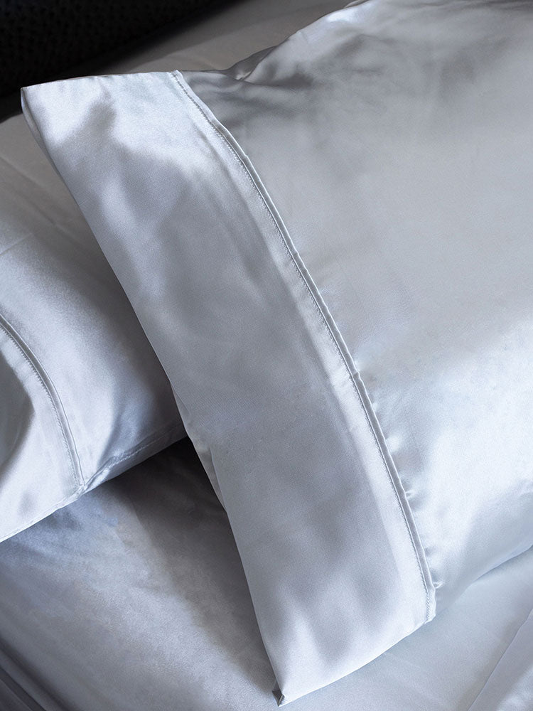 Linen House Satin Silver Sheet Set Queen