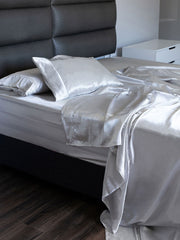 Linen House Satin Silver Sheet Set Queen