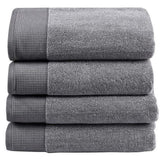 Linen House Plush Hand Towel In Grey Marle
