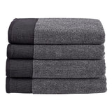 Linen House Plush Hand Towel In Charcoal Marle
