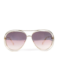Chloe Womens Aviator Sunglasses In Gold