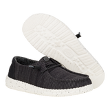Hey Dude Ladies Wendy Dark Grey Stretch Sox Shoes