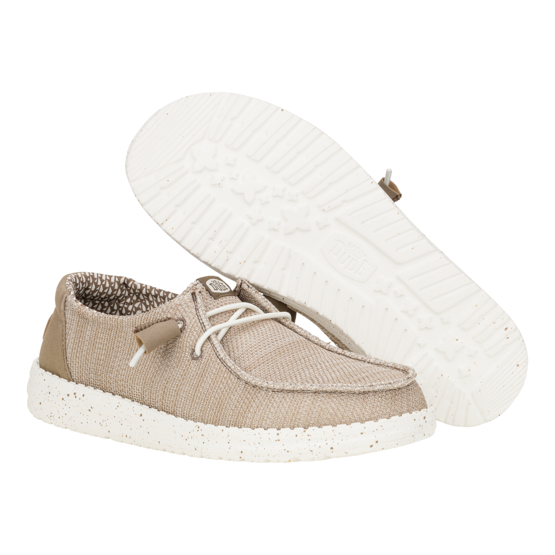 Hey Dude Ladies Wendy Stretch Sox Shoes In Walnut