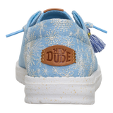 Hey Dude Womens Wendy Funk  Floral Shoes In Blue