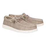 Hey Dude Mens Wallys Stretch Mesh Shoes In Tan