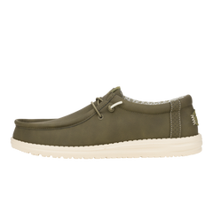 Hush Puppies Mens Olive Arlo Cow Nubuck Shoe