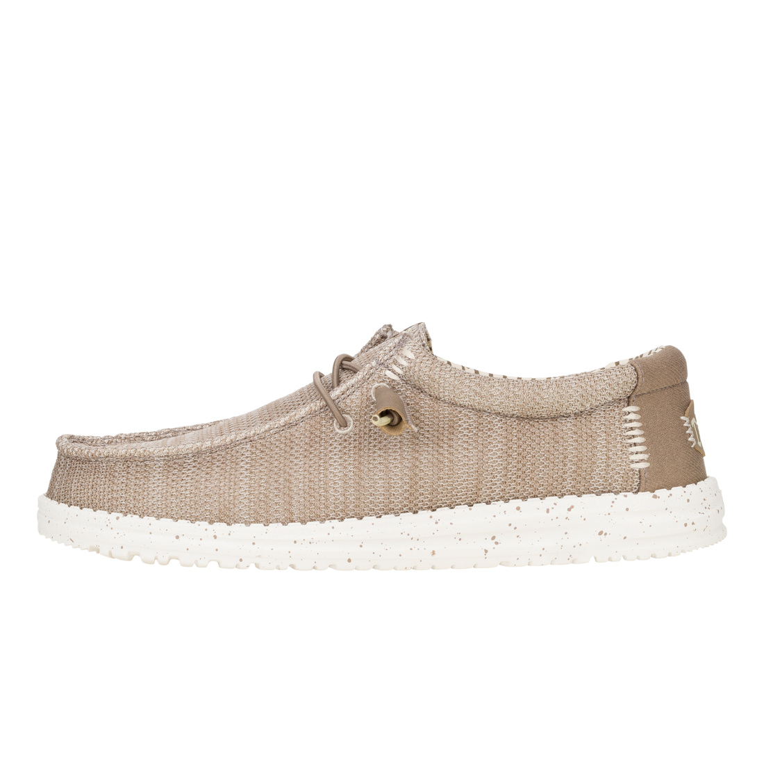 Hey Dude Mens Wallys Stretch Mesh Shoes In Tan