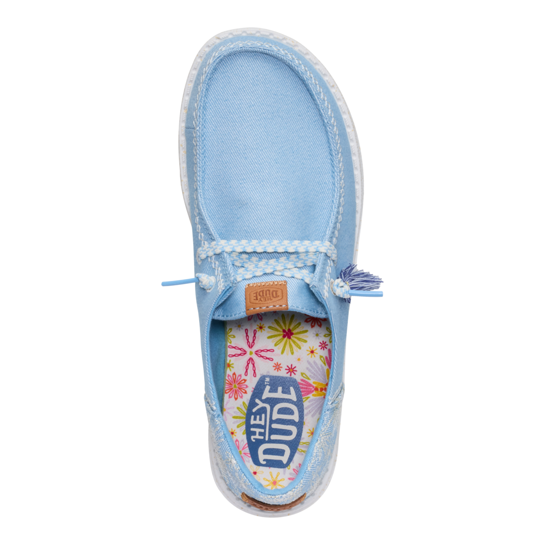 Hey Dude Womens Wendy Funk  Floral Shoes In Blue